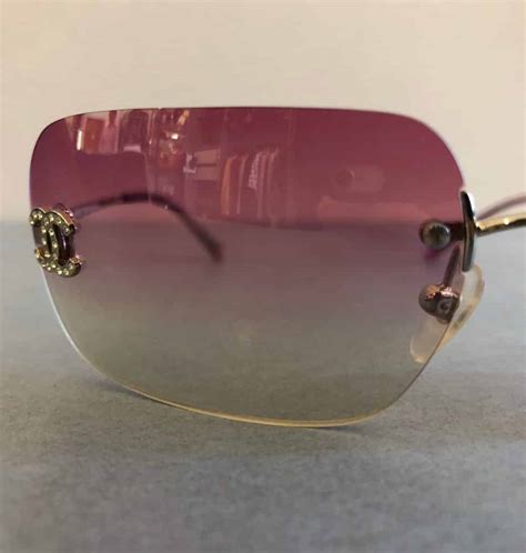 chanel vintage rimless sunglasses|second hand Chanel sunglasses.